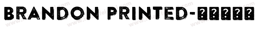 Brandon Printed字体转换